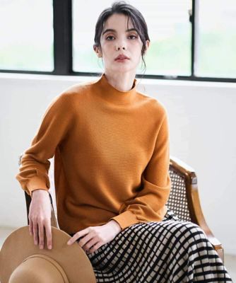 CHRISTIAN AUJARD（Women/小さいサイズ）/クリスチャンオジャールS ホールガーメントニットプルオーバー 15オレンジ トップス【三越伊勢丹/公式】