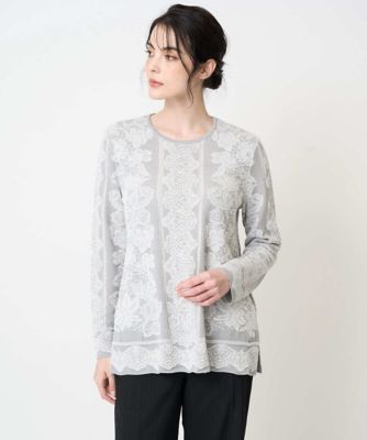 レーシージャカードニットプルオーバー | CHRISTIAN AUJARD（Women