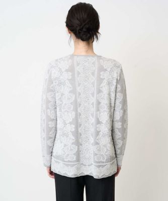 レーシージャカードニットプルオーバー | CHRISTIAN AUJARD（Women