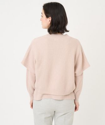 ボレロ風ラメニット羽織り