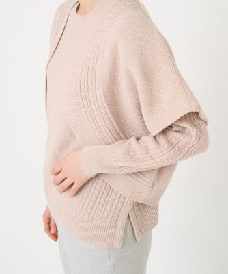 ボレロ風ラメニット羽織り