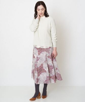 ラメデザインニット