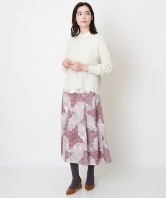 ラメデザインニット