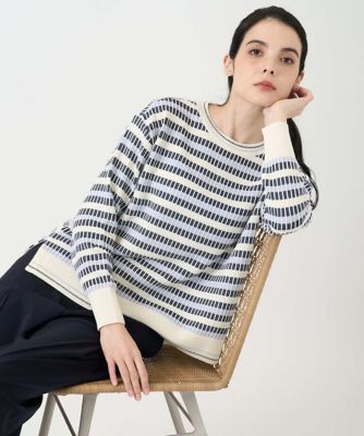 タックボーダーニットプルオーバー | CHRISTIAN AUJARD（Women/小さい