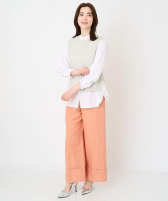 透かし編みニットベスト