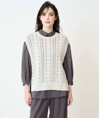 ISSEY MIYAKE ベスト　アコーディオン　グレー 21_21 DESIGN SIGHTギャラリー3「ISSEY MIYAKE LE SEL D'ISSEY