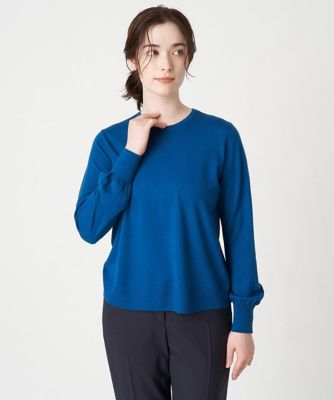 ＜CHRISTIAN AUJARD（Women/小さいサイズ）＞クルーネックシンプルニットプルオバー