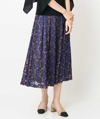 ＜CHRISTIAN AUJARD（Women/小さいサイズ）＞［セットアップ対応］フラワーオパールプリントスカート