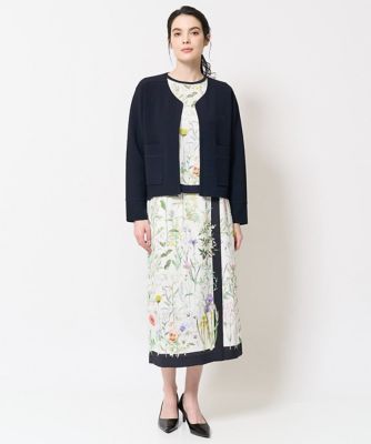 ボタニカルフラワープリントスカート