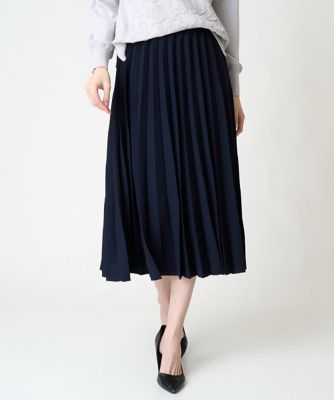 ＜CHRISTIAN AUJARD（Women/小さいサイズ）＞［セットアップ対応］プリーツニットスカート