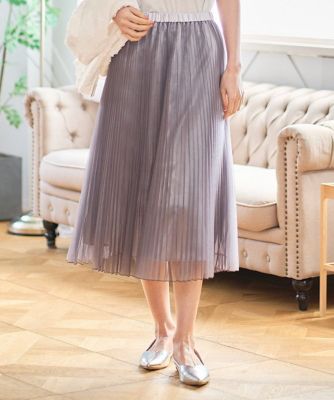 ＜CHRISTIAN AUJARD（Women/小さいサイズ）＞ブライトオーガンジープリーツスカート