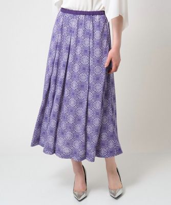 ＜CHRISTIAN AUJARD（Women/小さいサイズ）＞レーシータイルプリントスカート
