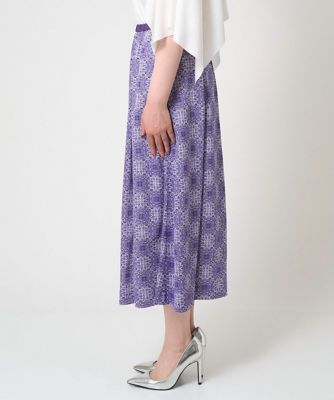レーシータイルプリントスカート