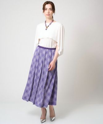 レーシータイルプリントスカート