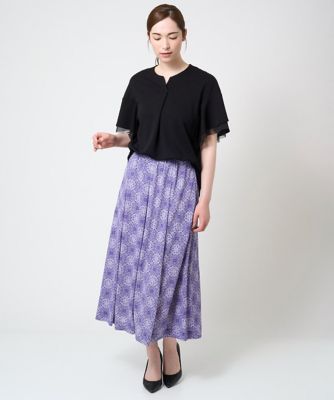 レーシータイルプリントスカート