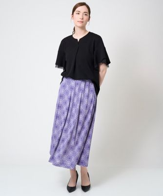 レーシータイルプリントスカート