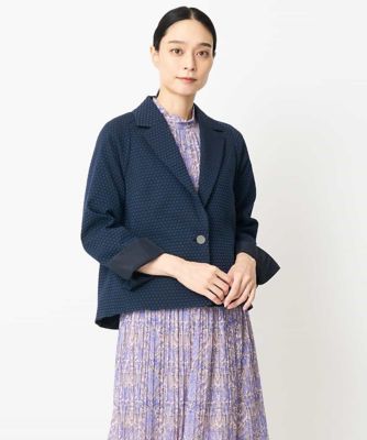 ＜CHRISTIAN AUJARD（Women/小さいサイズ）＞［セットアップ対応］オリジナルジャカードジャケット