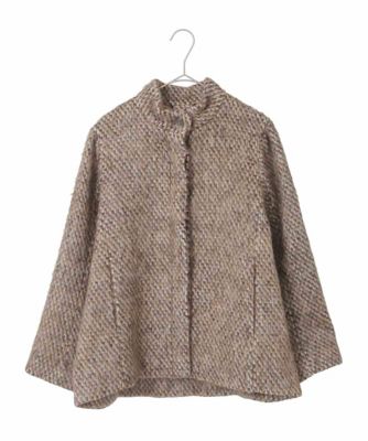 CHRISTIAN AUJARD（Women/小さいサイズ）/クリスチャンオジャールS シャギーオーバージャケットコート 87ブラウン コート・ジャケット【三越伊勢丹/公式】