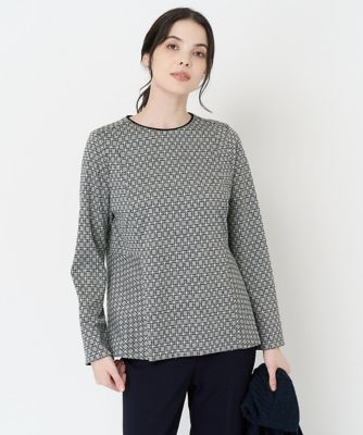 CHRISTIAN AUJARD（Women/小さいサイズ）/クリスチャンオジャールS ジャガードジャージーカットソー