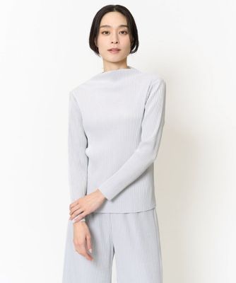 【SALE】CHRISTIAN AUJARD（Women/小さいサイズ）/クリスチャンオジャールS [軽い・保温性・セットアップ対応]プリーツデザインカットソー ライトグレー91 トップス【三越伊勢丹/公式】