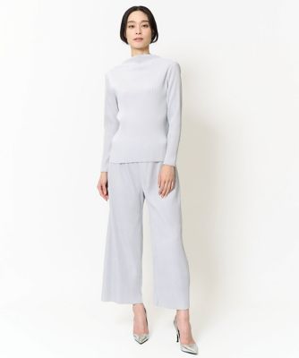 軽い・保温性・セットアップ対応］プリーツデザインカットソー