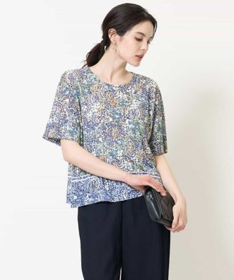 ＜CHRISTIAN AUJARD（Women/小さいサイズ）＞［セットアップ対応］フローラルドットプリントカットソー