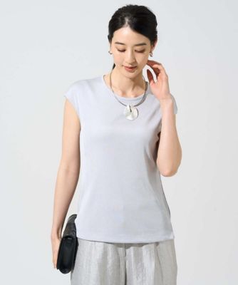 ＜CHRISTIAN AUJARD（Women/小さいサイズ）＞フレンチスリーブリブカットソー