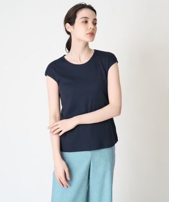 ＜CHRISTIAN AUJARD（Women/小さいサイズ）＞フレンチスリーブベーシックカットソー