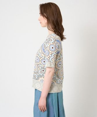 タイルパターンプリントカットソー | CHRISTIAN AUJARD（Women/小さい