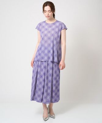 レーシータイルプリントカットソー