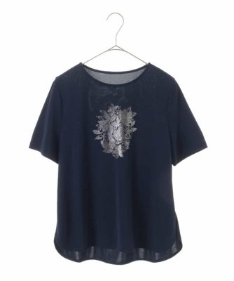 箔プリントカットソー
