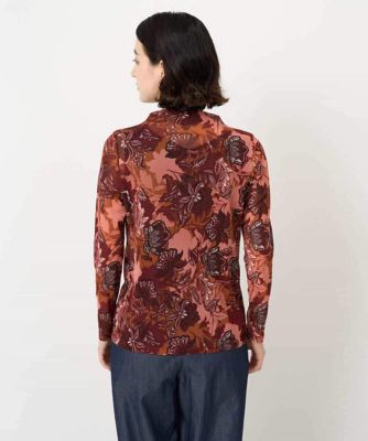 モダン更紗プリント長袖カットソー | CHRISTIAN AUJARD（Women/小さい