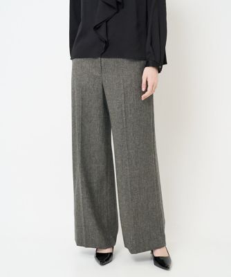 【SALE】CHRISTIAN AUJARD（Women/小さいサイズ）/クリスチャンオジャールS シャイニーへリンボンパンツ ダークグレー93 パンツ・ズボン【三越伊勢丹/公式】