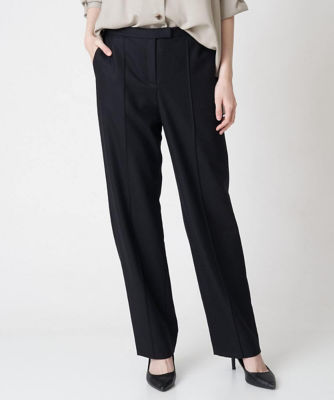 【SALE】CHRISTIAN AUJARD（Women/小さいサイズ）/クリスチャンオジャールS サキソニーストレッチストレートパンツ ブラック94 パンツ・ズボン【三越伊勢丹/公式】