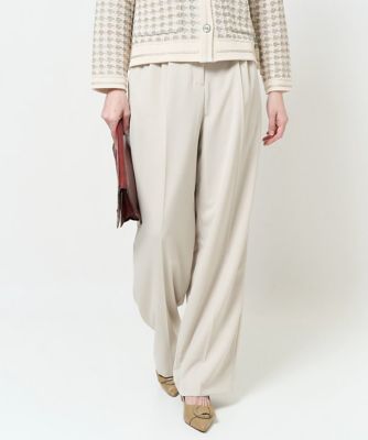 ＜CHRISTIAN AUJARD（Women/小さいサイズ）＞タック入りセミワイドパンツ