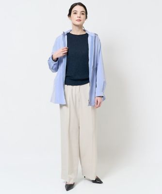タック入りセミワイドパンツ