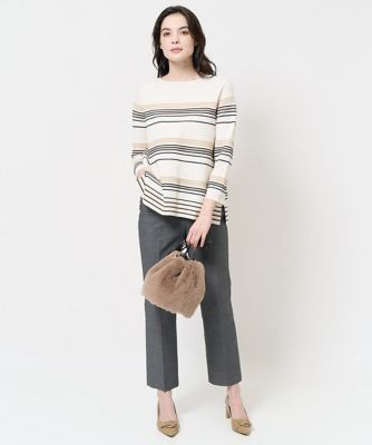 通気性・透け防止・吸水速乾］美シルエットスティックパンツ