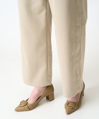 ステッチデザインセミワイドパンツ