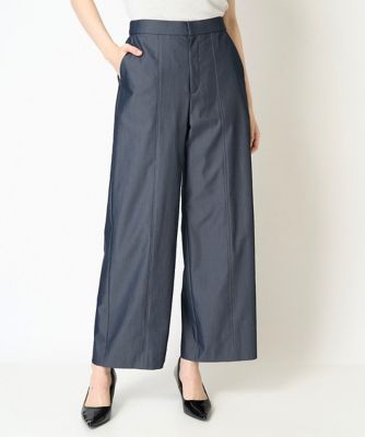 ＜CHRISTIAN AUJARD（Women/小さいサイズ）＞［ドライタッチ］ストレッチシャンブレーパンツ