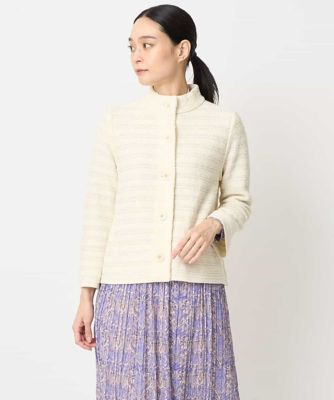 ＜CHRISTIAN AUJARD（Women/小さいサイズ）＞ラメニットバージャケット