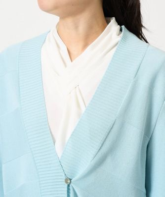デザインニット羽織