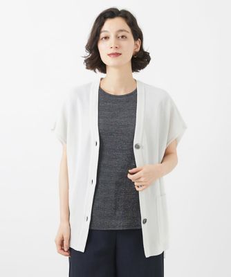 【SALE】CHRISTIAN AUJARD（Women/小さいサイズ）/クリスチャンオジャールS ニット羽織 ライトグレー91 トップス【三越伊勢丹/公式】