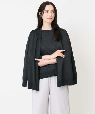 美品❣️クリスチャンオジャール　半袖＆カーディガンアンサンブル　サイズフリー アンサンブル対応］長袖ラメカーディガン | CHRISTIAN AUJARD
