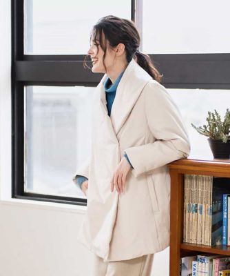 CHRISTIAN AUJARD（Women/小さいサイズ）/クリスチャンオジャールS [暖か・軽い]ミドル丈ダウンコート 80アイボリー コート・ジャケット【三越伊勢丹/公式】