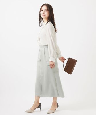 【小さいサイズ】フロントフリルブラウス／洗える