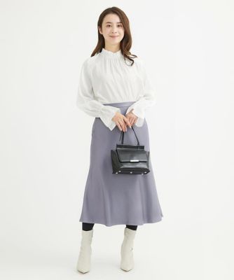 【小さいサイズ】シャーリングデザインブラウス／洗える