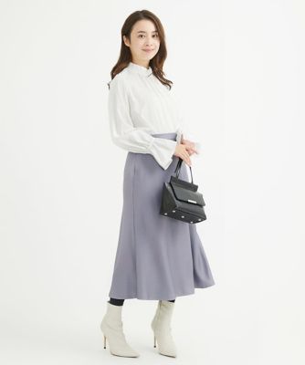 【小さいサイズ】シャーリングデザインブラウス／洗える