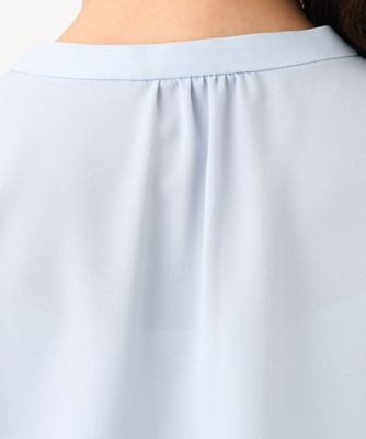 【小さいサイズ】フロントフリルディティールブラウス／洗える