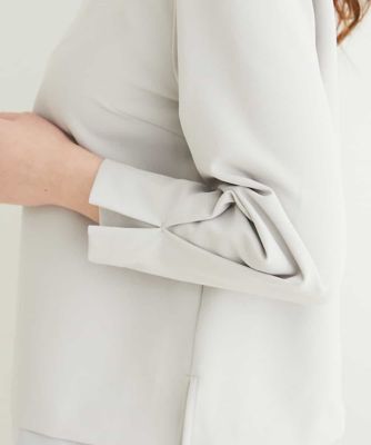 【小さいサイズ／制菌加工／洗える】シフォンヘムブラウス