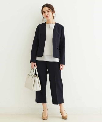 【小さいサイズ／制菌加工／洗える】シフォンヘムブラウス
